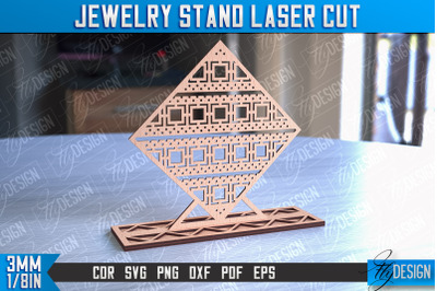 Jewelry Stand Laser Cut Design | Accessories Stand | CNC File