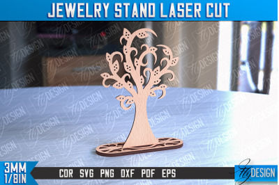 Jewelry Stand Laser Cut Design | Accessories Stand | CNC File