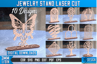 Jewelry Stand Laser Cut Design | Accessories Stand | CNC File