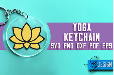 Yoga Keychain SVG Design | Yoga Quotes Design | SVG File