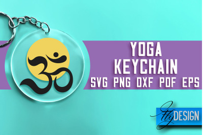 Yoga Keychain SVG Design | Yoga Quotes Design | SVG File