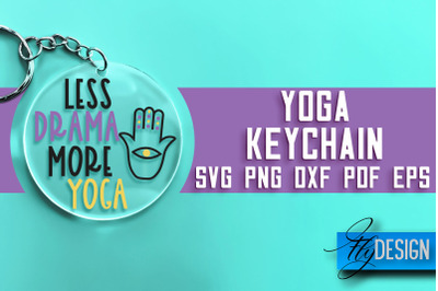 Yoga Keychain SVG Design | Yoga Quotes Design | SVG File