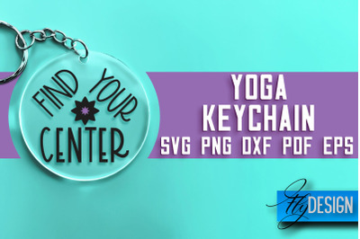 Yoga Keychain SVG Design | Yoga Quotes Design | SVG File