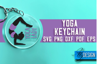 Yoga Keychain SVG Design | Yoga Quotes Design | SVG File