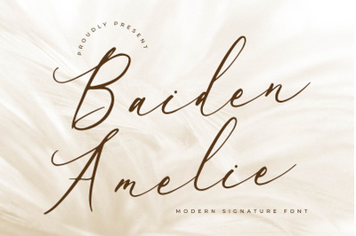 Baiden Amelie - Modern Signature Font