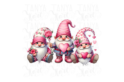 Valentine&#039;s Day Gnomes for Shirt Design