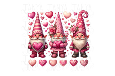 Gnome Valentine PNG Digital Download