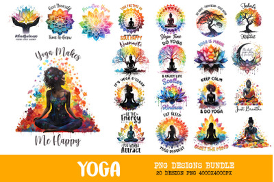 Yoga Serenity Art Design Bundle