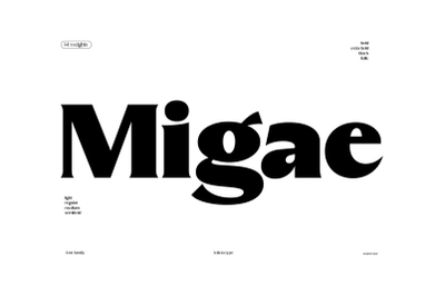 Migae | Display Font