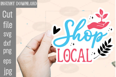 Shop Local SVG cut file&2C;Thank You Stickers Thank You Stickers&2C; For Sma