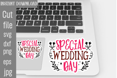 Special Wedding Day SVG cut file&2C;Wedding Quotes Sticker Bundle Wedding