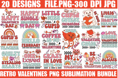 Valentine&#039;s Retro Bundle, Valentine PNG Bundle,Valentine Quotes, New Q