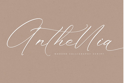 Anthellia - Modern Calligraphy Script