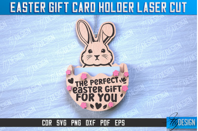 Easter Gift Card Holder Laser Cut | Happy Easter | CNC File