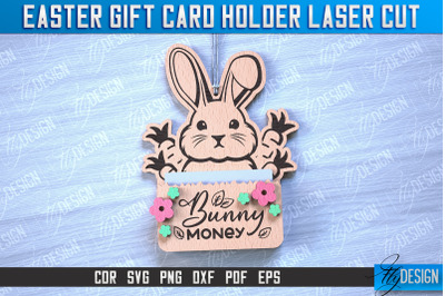 Easter Gift Card Holder Laser Cut | Happy Easter | CNC File