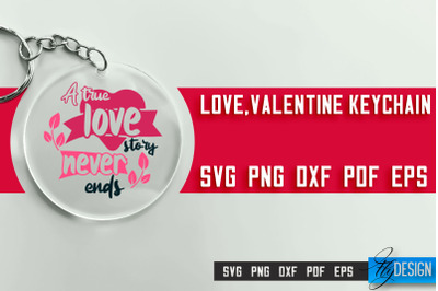 Valentine&#039;s Keychain SVG | Valentine&#039;s Day SVG | SVG File