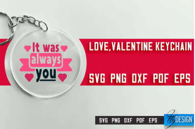 Valentine&#039;s Keychain SVG | Valentine&#039;s Day SVG | SVG File