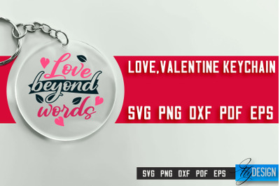 Valentine&#039;s Keychain SVG | Valentine&#039;s Day SVG | SVG File