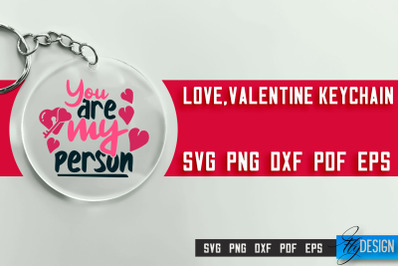 Valentine&#039;s Keychain SVG | Valentine&#039;s Day SVG | SVG File