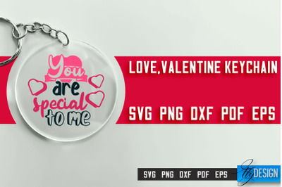 Valentine&#039;s Keychain SVG | Valentine&#039;s Day SVG | SVG File