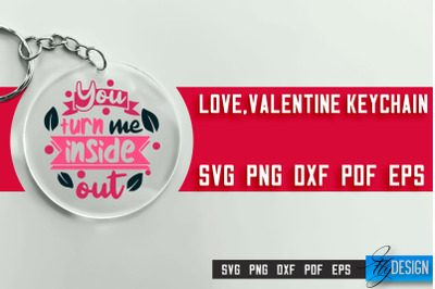 Valentine&#039;s Keychain SVG | Valentine&#039;s Day SVG | SVG File