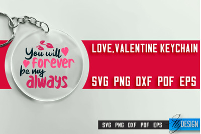 Valentine&#039;s Keychain SVG | Valentine&#039;s Day SVG | SVG File