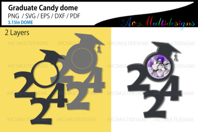 Graduate 2024 candy dome holder