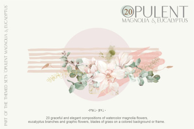 20 compositions magnolia &amp; eucalyptus