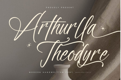 Arthurlla Theodyre - Modern Handwritten Font
