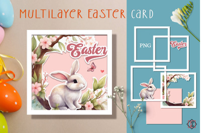 Multilayer Easter card