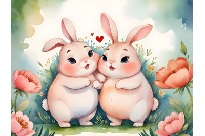 fat bunny couple making love