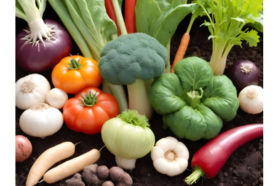 Variety mix of vegetable