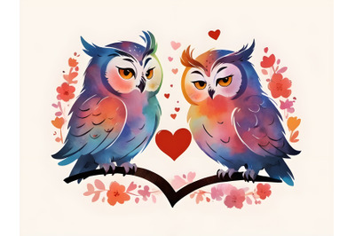 Owl couple