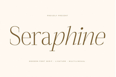 Seraphine - Modern Font Serif