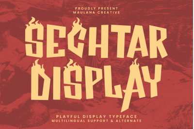 Sechtar Display Playful Display Typeface