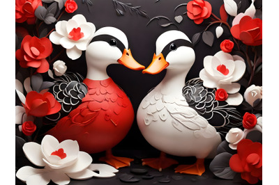 Couple cute Duck