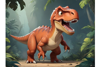 artoon tyrannosaurus rex