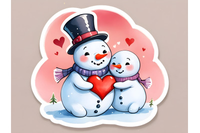 snowman couple making love