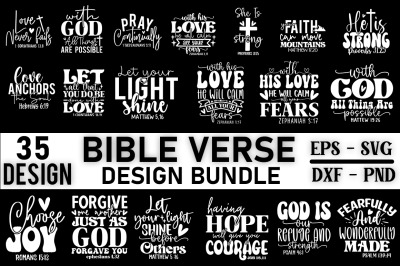 Bible Verse SVG Design Bundle