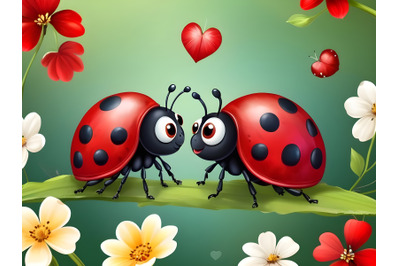 Ladybug Couple making love