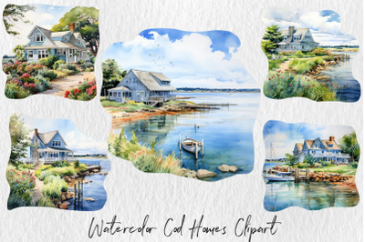 Watercolor Cod Homes