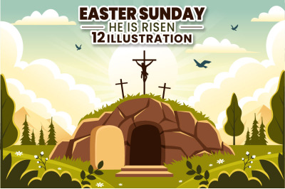 12 Easter Sunday Illustration