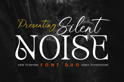 Silent Noise// Modern Font Duo