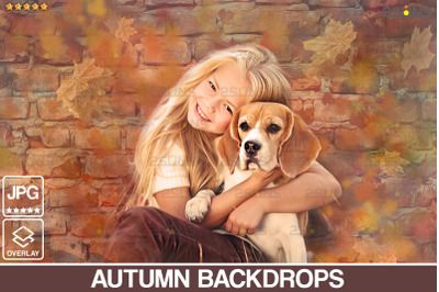 Autumn backdrop, photoshop overlays, Fine Art Textures