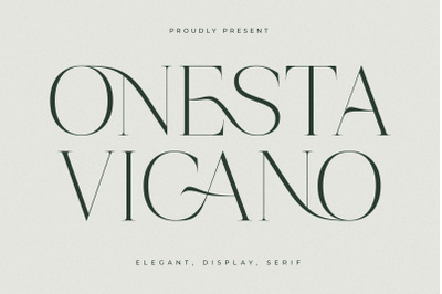 Onesta Vigano - Elegant Display Serif