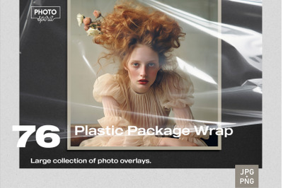 Plastic Package Wrap Effect JPG and PNG Photo Overlays