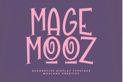 Magemooz Decorative Display Typeface