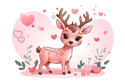 A 2D deer in love