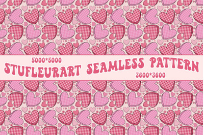 Retro Valentines Seamless Digital Paper