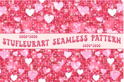 Retro Valentines Seamless Digital Paper